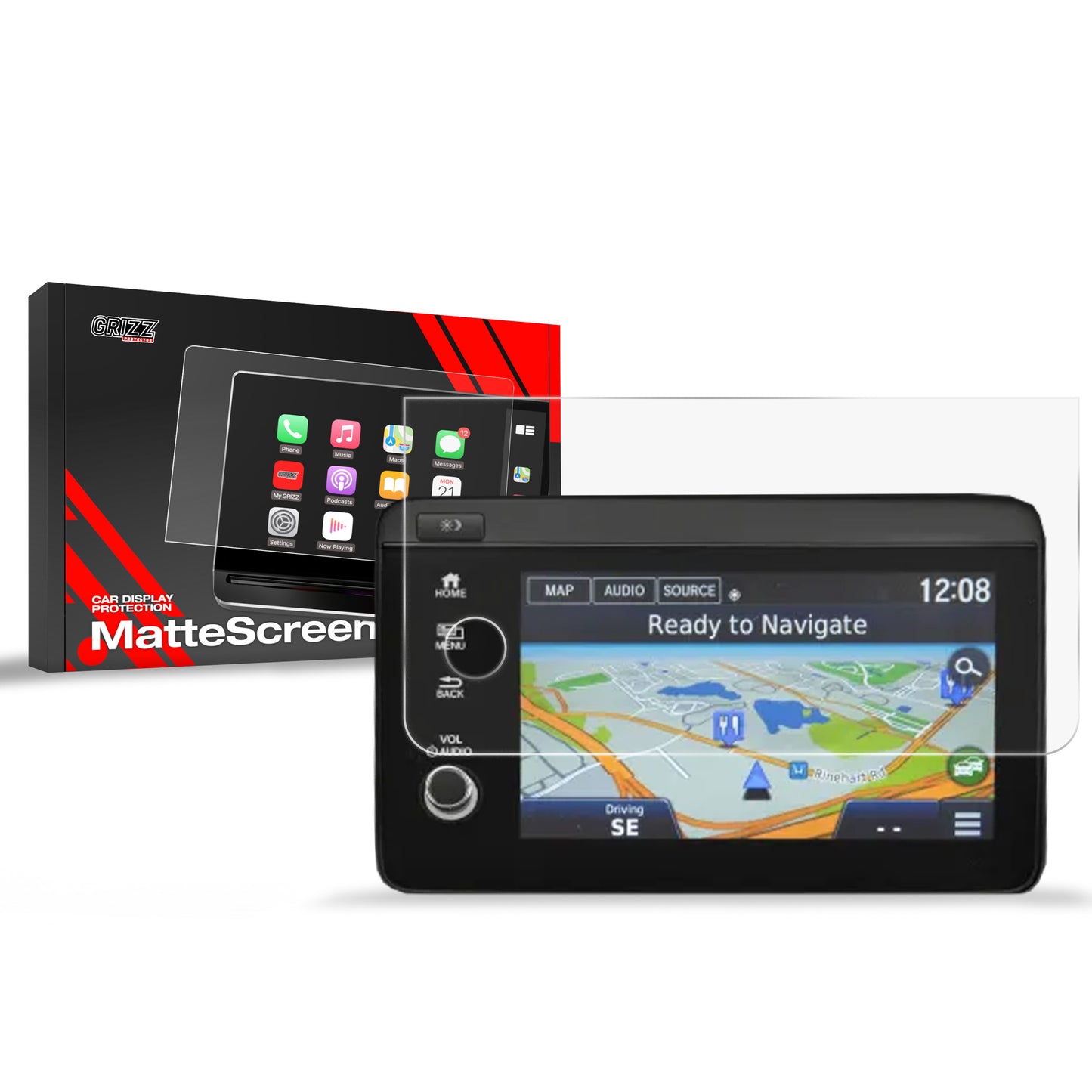 Anti-fingerprint screen film Honda HR-V 2 (2019-2022) Matte Grizz