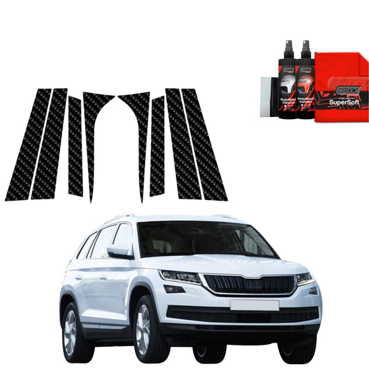8in1 Anglies pluošto plėvelė statramsčiams Skoda Kodiaq (2016-2023)