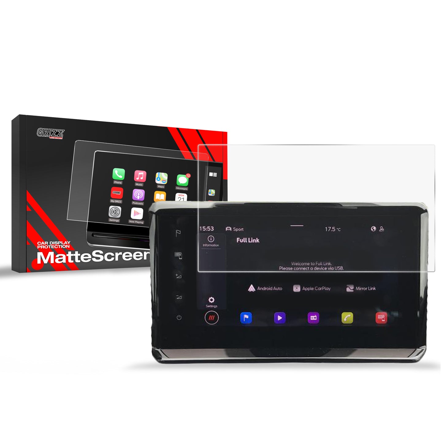 Anti-fingerprint screen film Seat Ibiza 5 9,2" (2021-2025) Matte Grizz