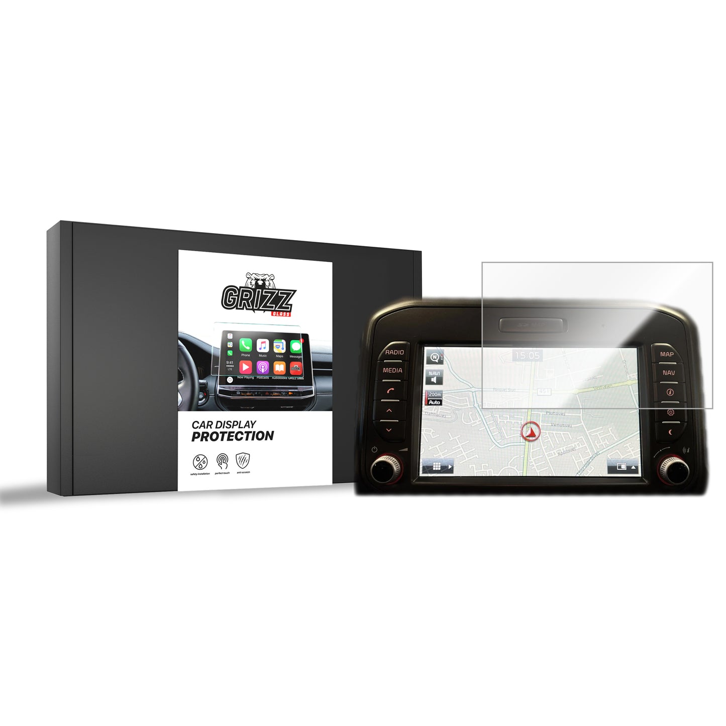 Ceramic screen film Kia Rio 3 7" (2011-2017) Grizz