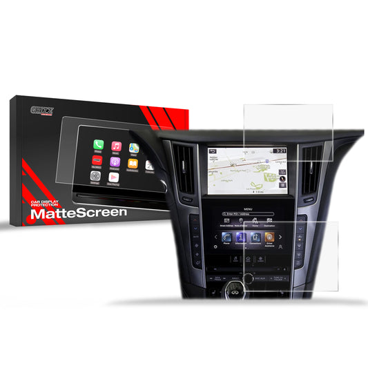 Anti-fingerprint screen film Infiniti Q50 (2014-2020) Matte Grizz 2in1