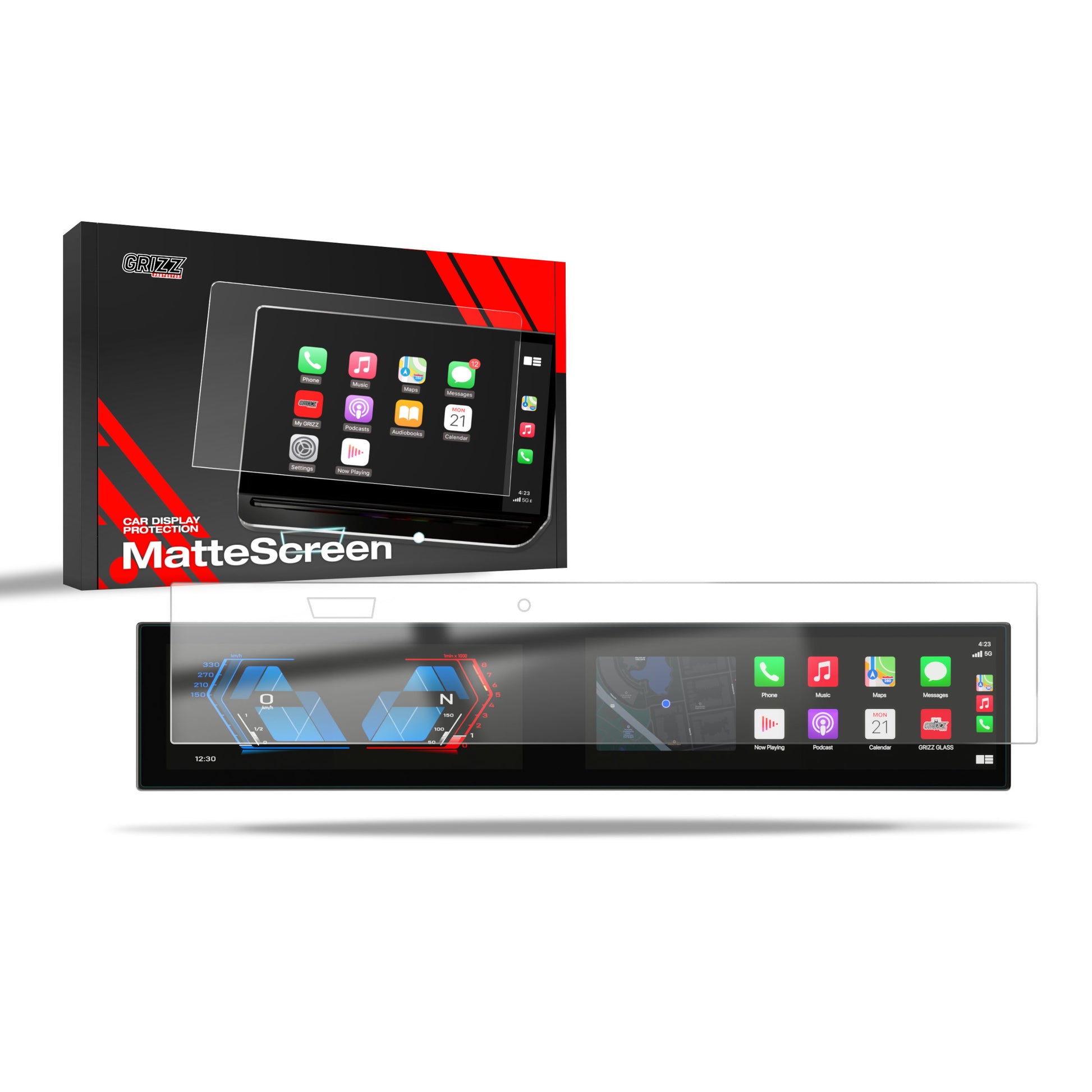 Anti-fingerprint screen film BMW iX i20 Sensor (2023-2025) Matte Grizz