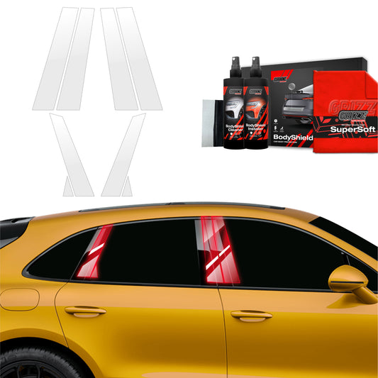 8in1 Protective film for pillars for Porsche Macan GTS (2021-2024)
