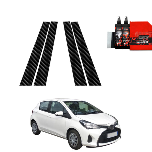 4in1 Anglies pluošto plėvelė statramsčiams Toyota Yaris (2011-2016)