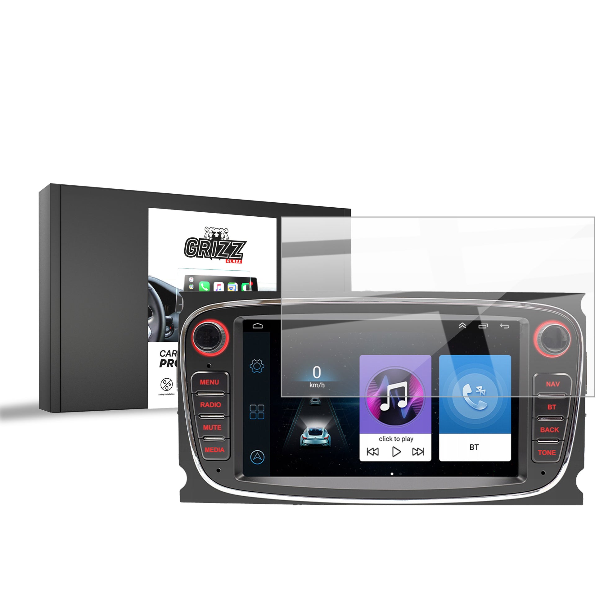 Keraminė ekrano plėvelė Android Radio 2DIN 7" Ford Grizz
