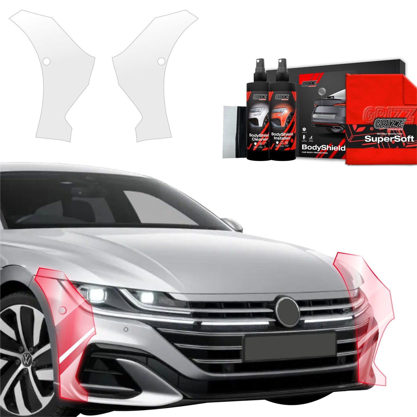 2in1 Protective film for bumper for Volkswagen VW Arteon (2024-2025)