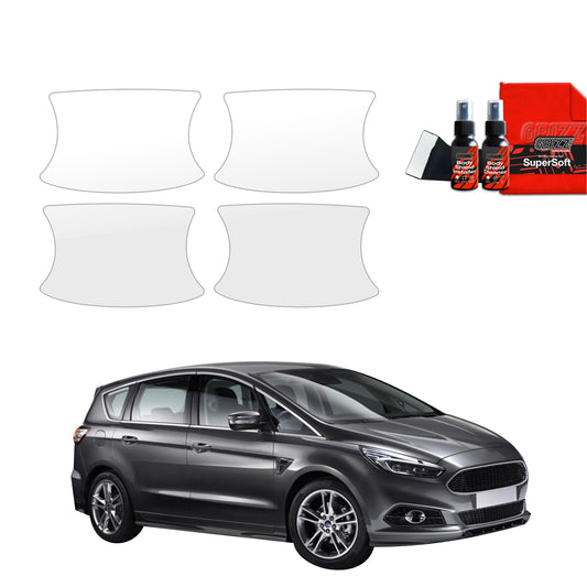 4in1 Apsauginė plėvelė po durų rankenomis Ford S-Max MK2 (2015-2019)