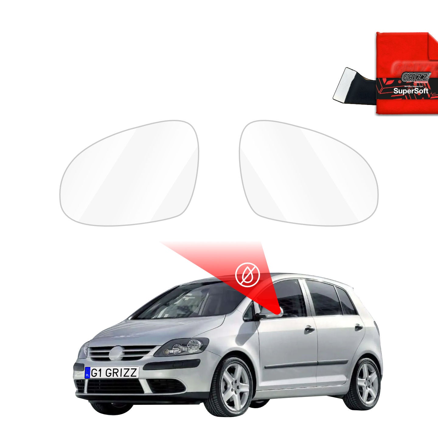 Atspari lietui plėvelė veidrodėliams Volkswagen Golf Plus (2004-2013)