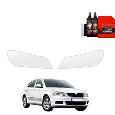 2in1 Apsauginė plėvelė žibintams  Skoda Octavia 2 Sedan Facelifting (2008-2013)