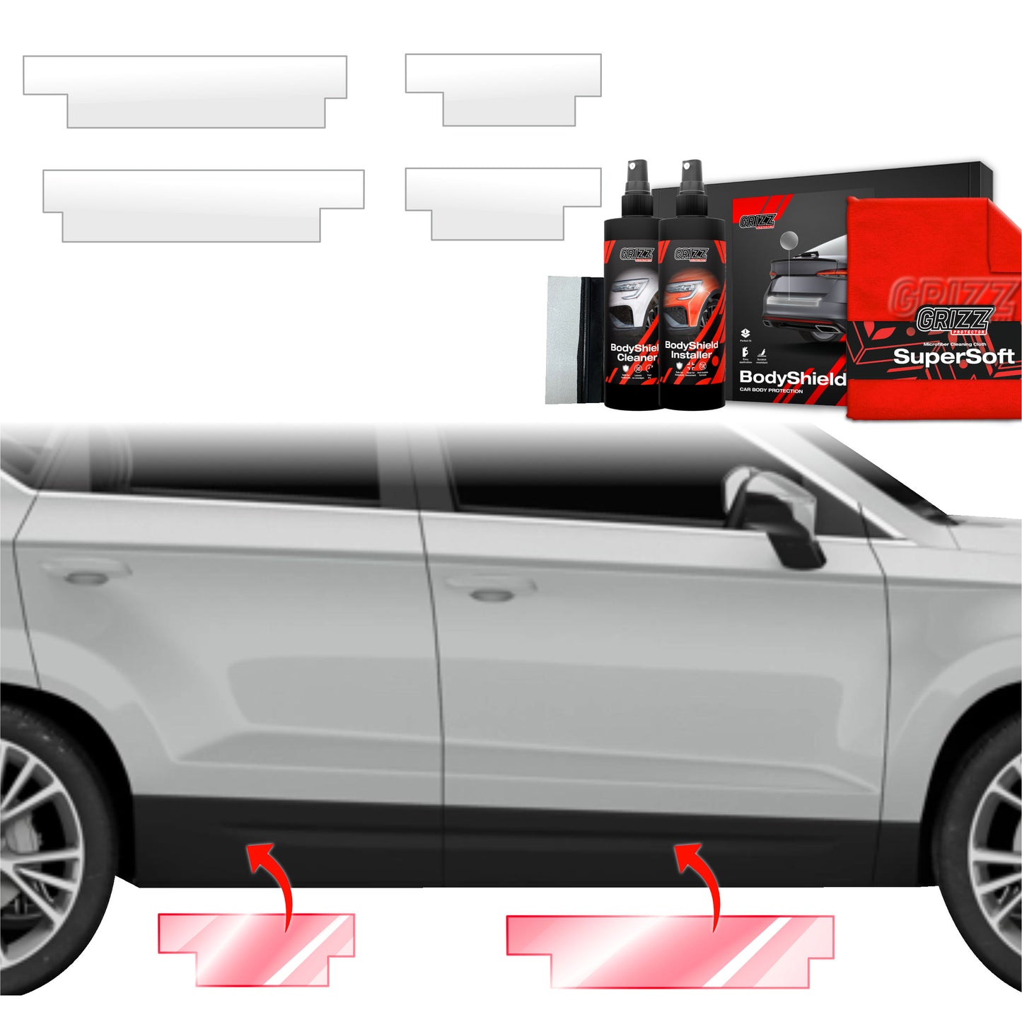 4in1 Protective film for sills for Seat Ateca (2020-2025)