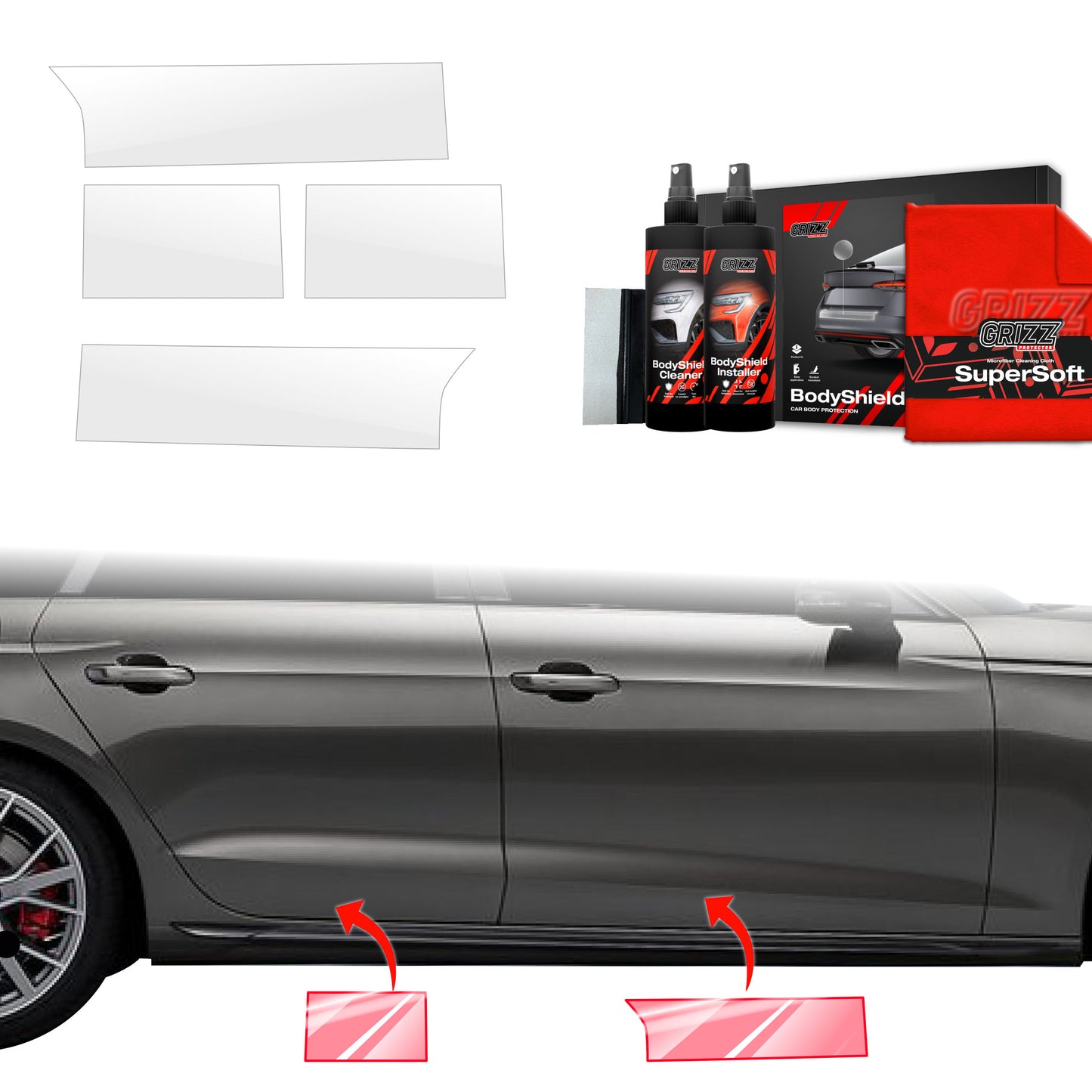 4in1 Protective film for sills for Audi A4 Avant (2019-2024)