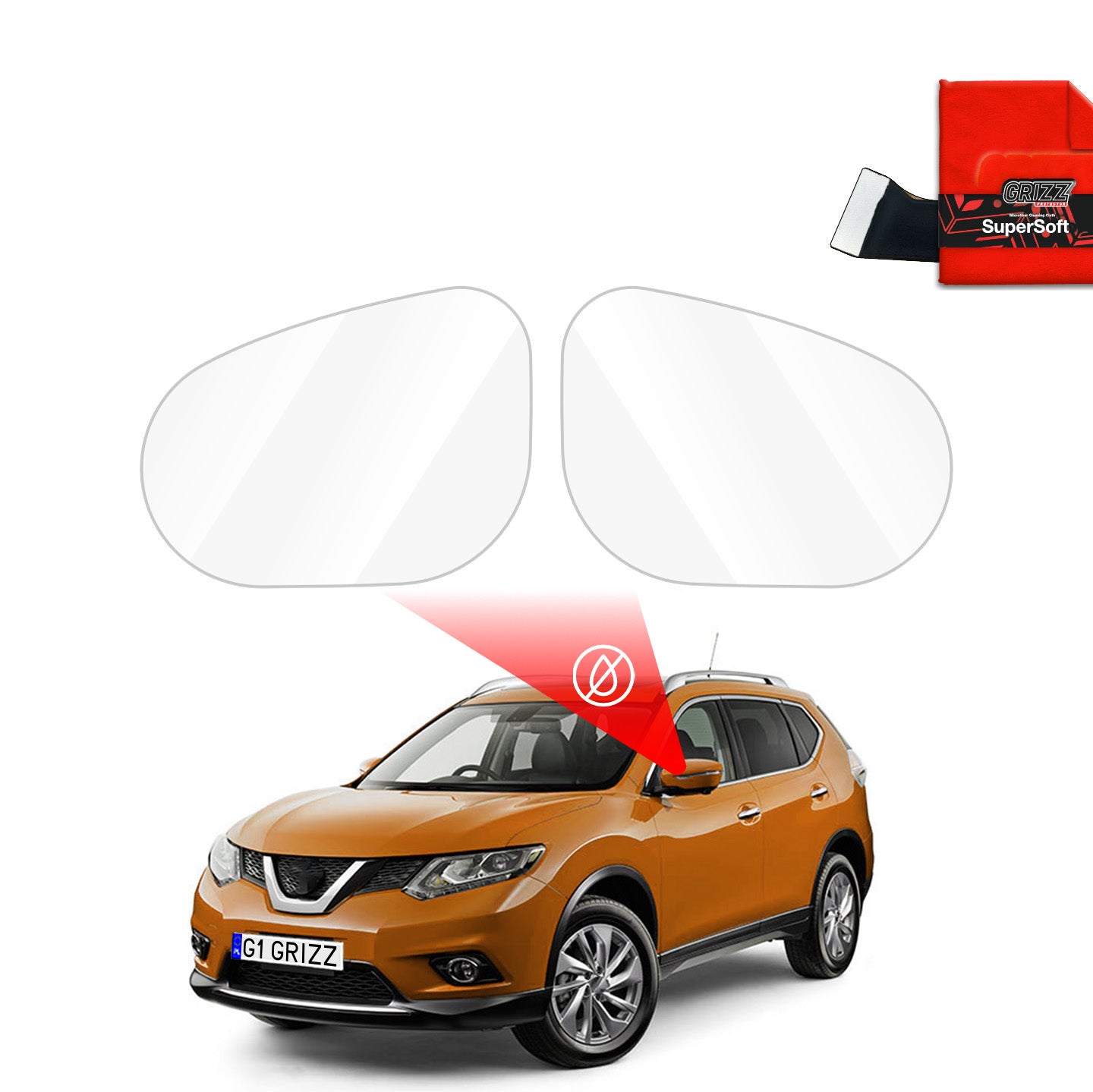 Rainproof mirror film for Nissan X-Trail (2014-2019)