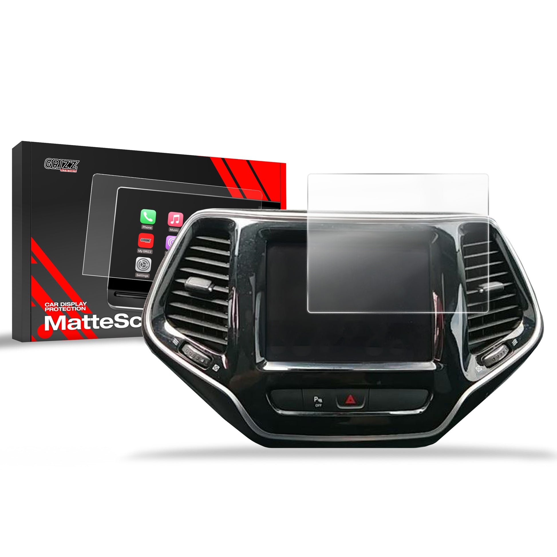 Anti-fingerprint screen film Jeep Cherokee (2019-2023) Matte Grizz