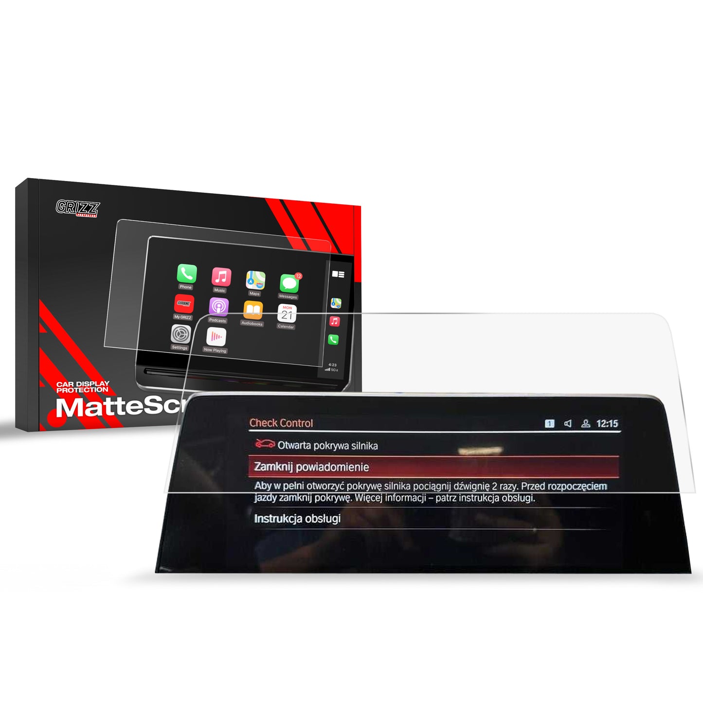 Anti-fingerprint screen film BMW X3 G01 10,25" (2021-2024) Matte Grizz