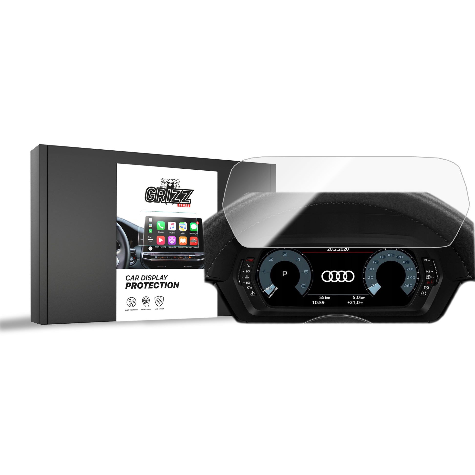 Keraminė ekrano plėvelė Audi S3 8Y Virtual Cockpit 10,25" (2020-2025) Grizz