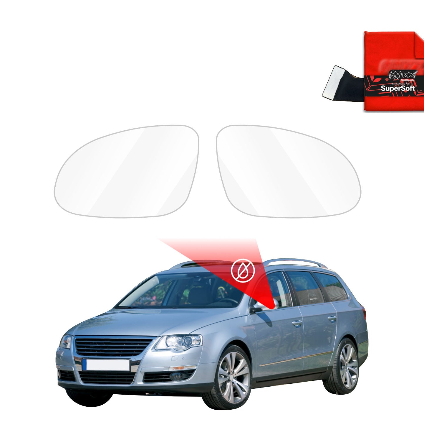 Atspari lietui plėvelė veidrodėliams Volkswagen Passat B6 Variant (2005-2010)