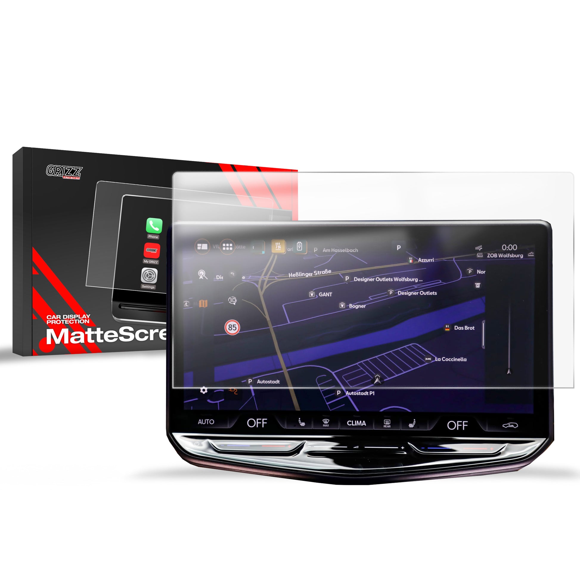 Anti-fingerprint screen film Cupra Tavascan 15" (2025) Matte Grizz