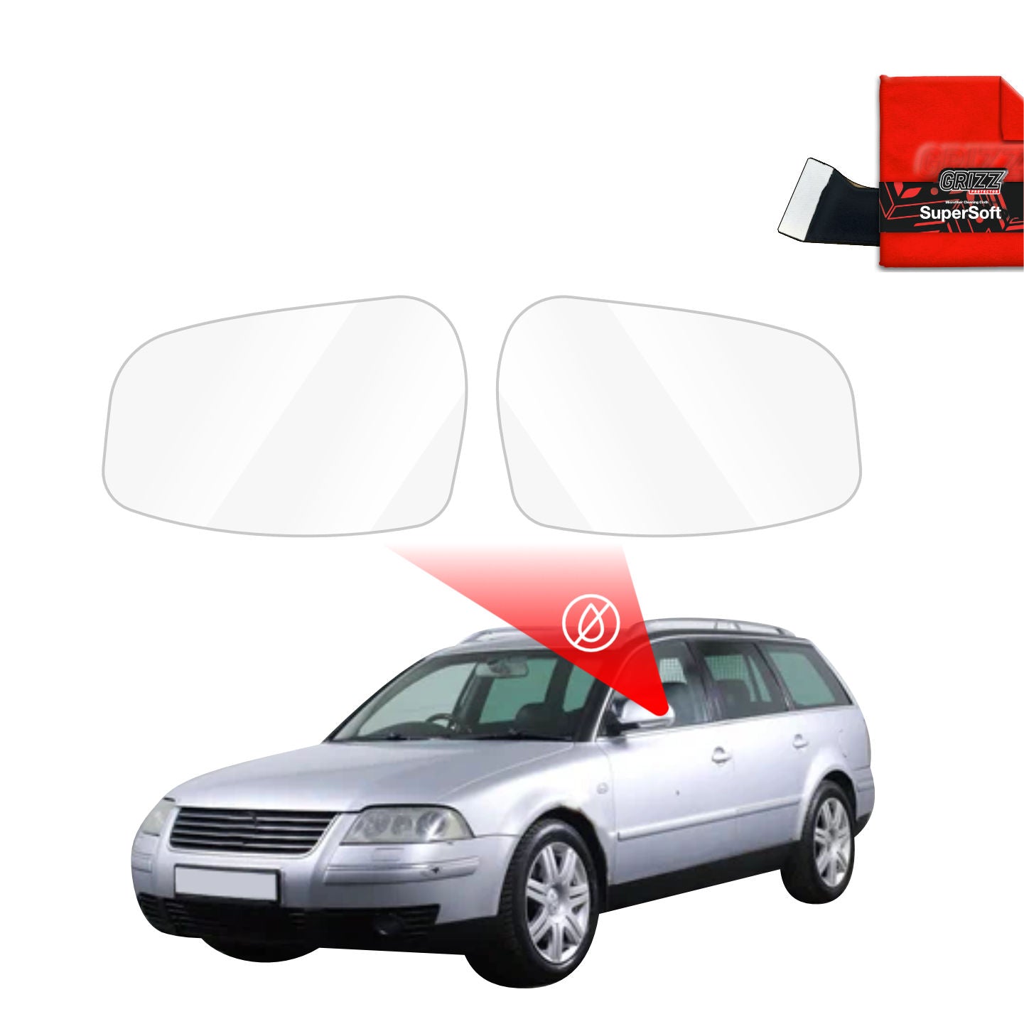 Atspari lietui plėvelė veidrodėliams Volkswagen Passat B5 Variant Facelifting (2000-2006)