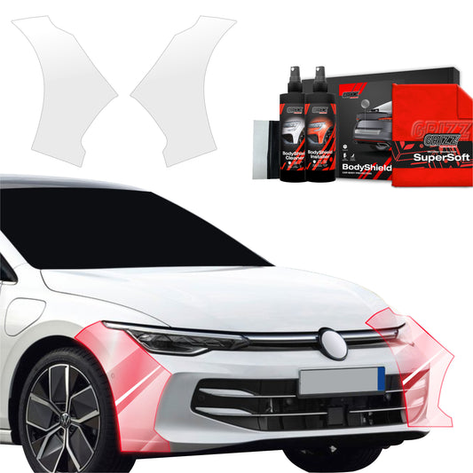 2in1 Protective film for bumper for Volkswagen VW Golf 8 Hatchback (2024-2025)