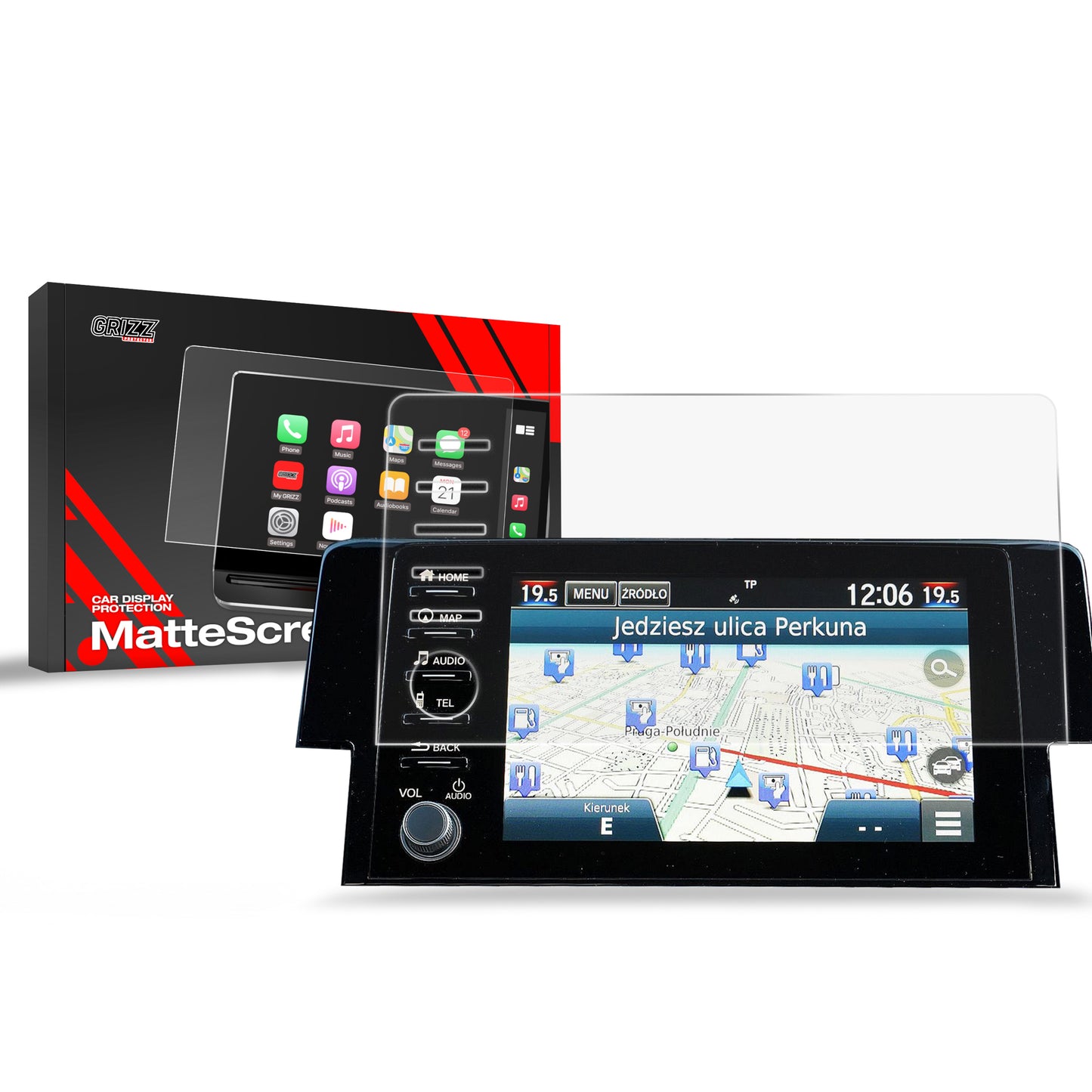 Anti-fingerprint screen film Honda Civic X (2020) Matte Grizz