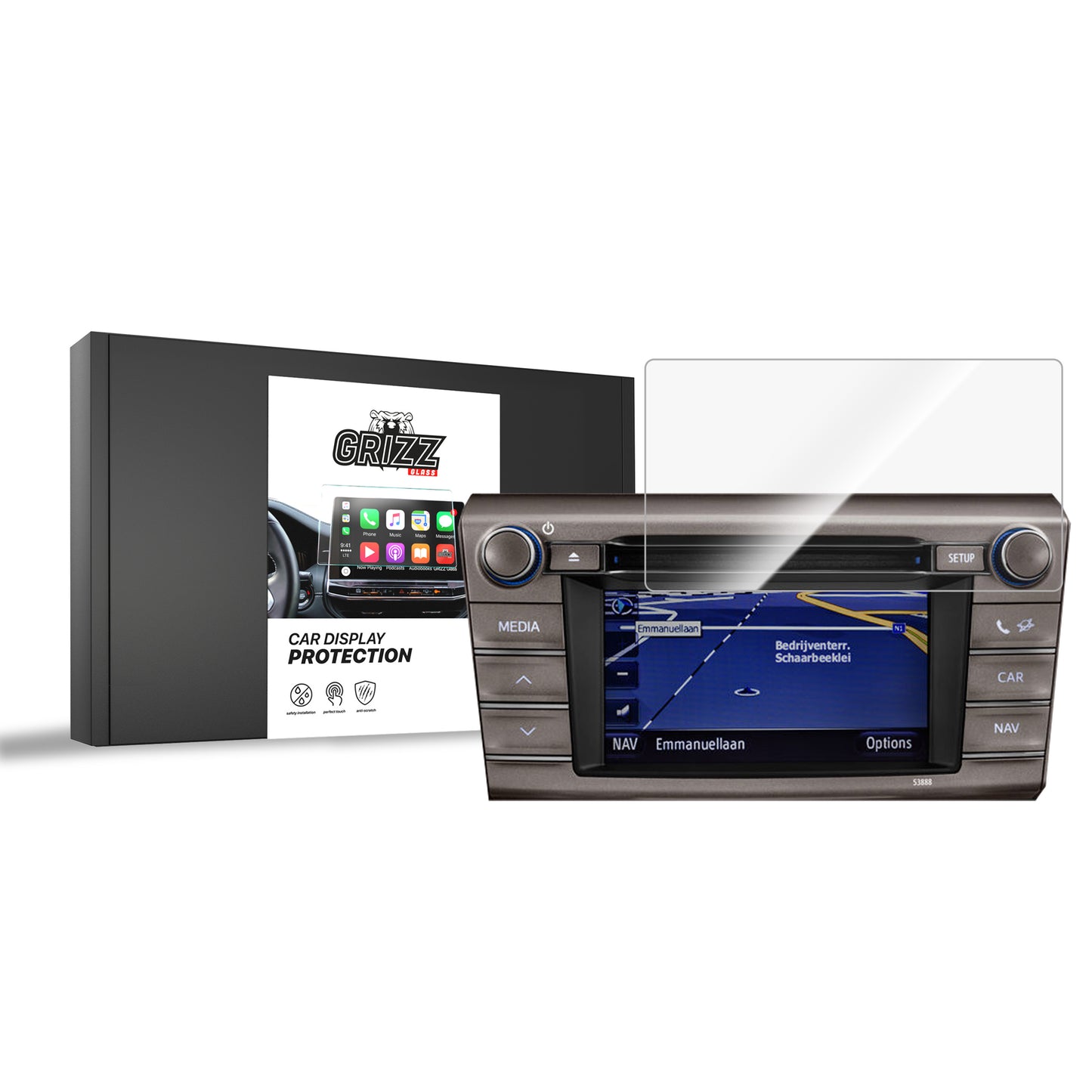 Ceramic screen film Toyota RAV4 4 (2013-2018) 134 x 71 Grizz