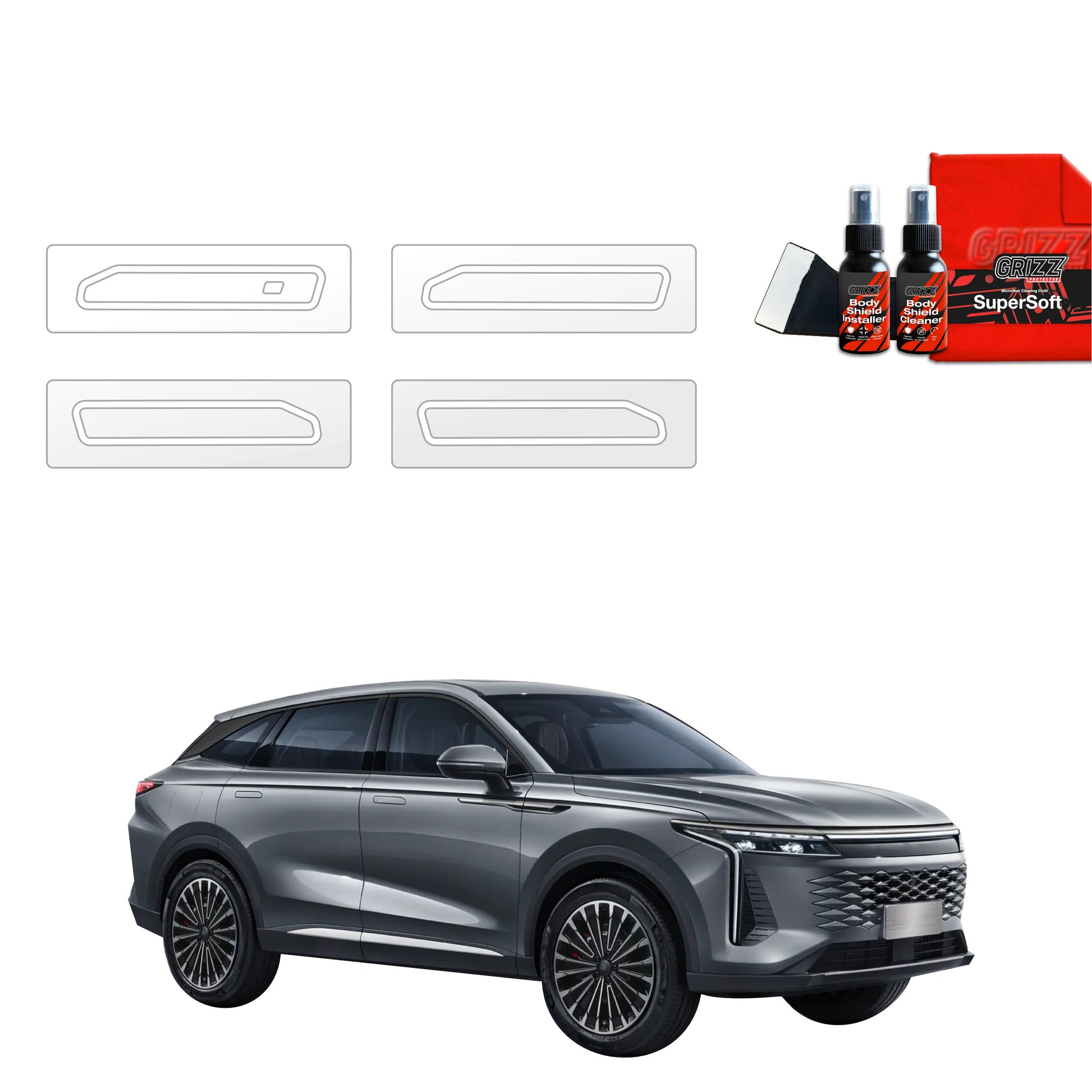 4in1Protective film for door handles for  OMODA 9 Super Hybrid (2025)