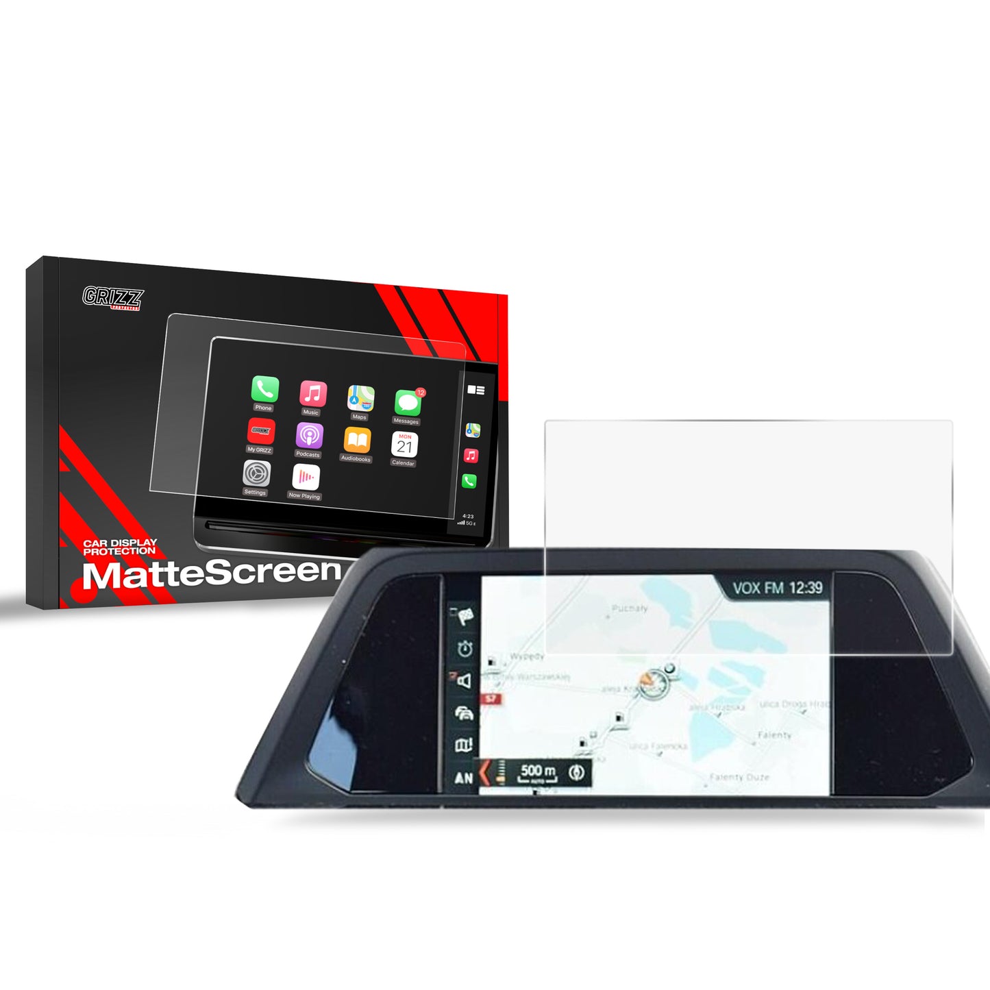 Anti-fingerprint screen film BMW X3 G01 6,5" (2017-2021) Matte Grizz