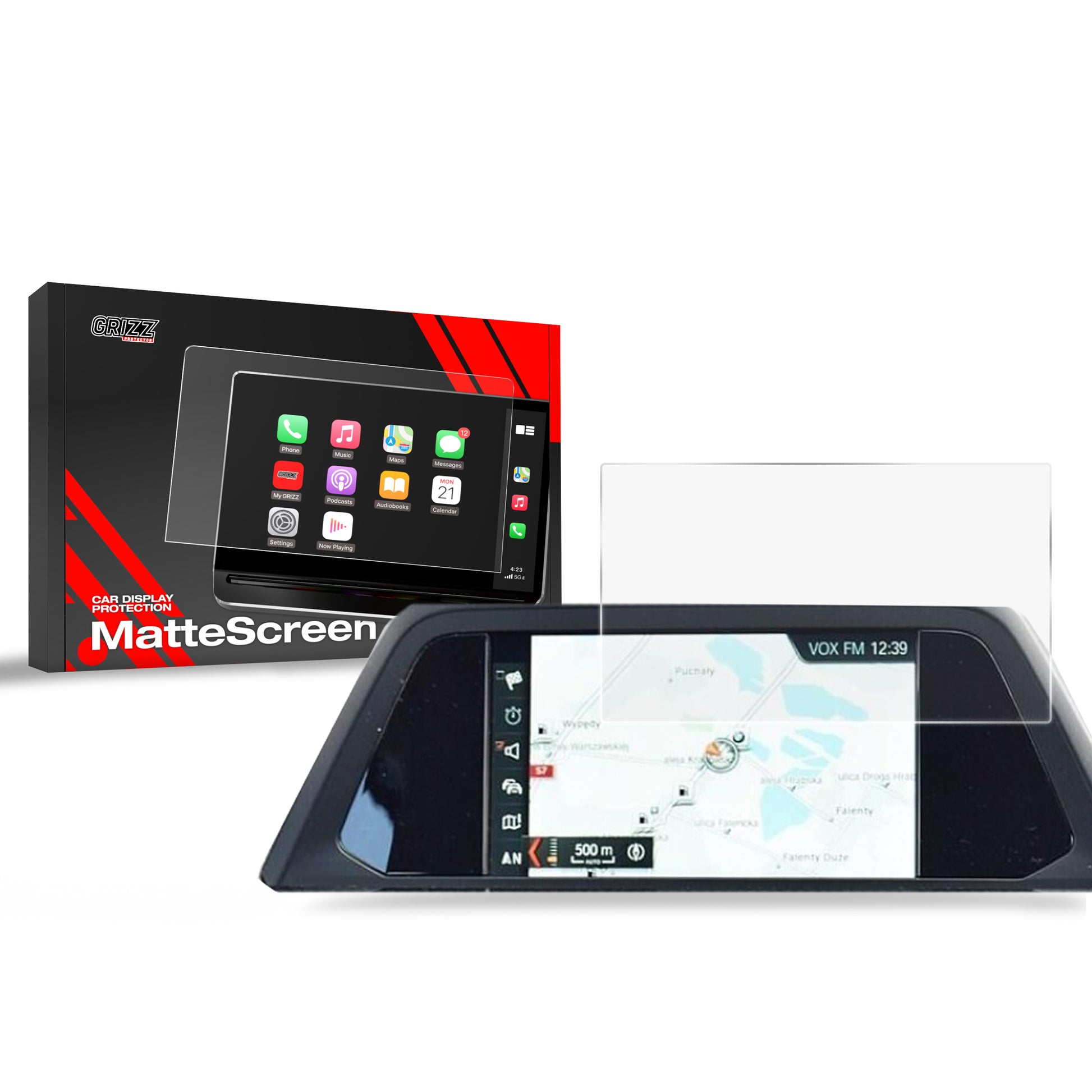 Anti-fingerprint screen protector BMW X3 G01 6.5" (2017-2021) Matte Grizz