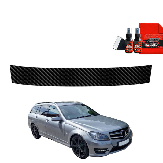Carbon fiber film for the trunk sill Mercedes Benz C Class S204 Estate Facelifting (2011-2014)