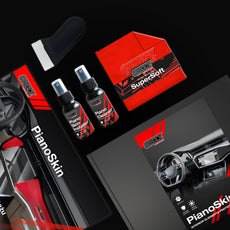 2in1 Grizz protective interior film Tesla Model 3 (2021-2025) Transparent Floral PianoSkin