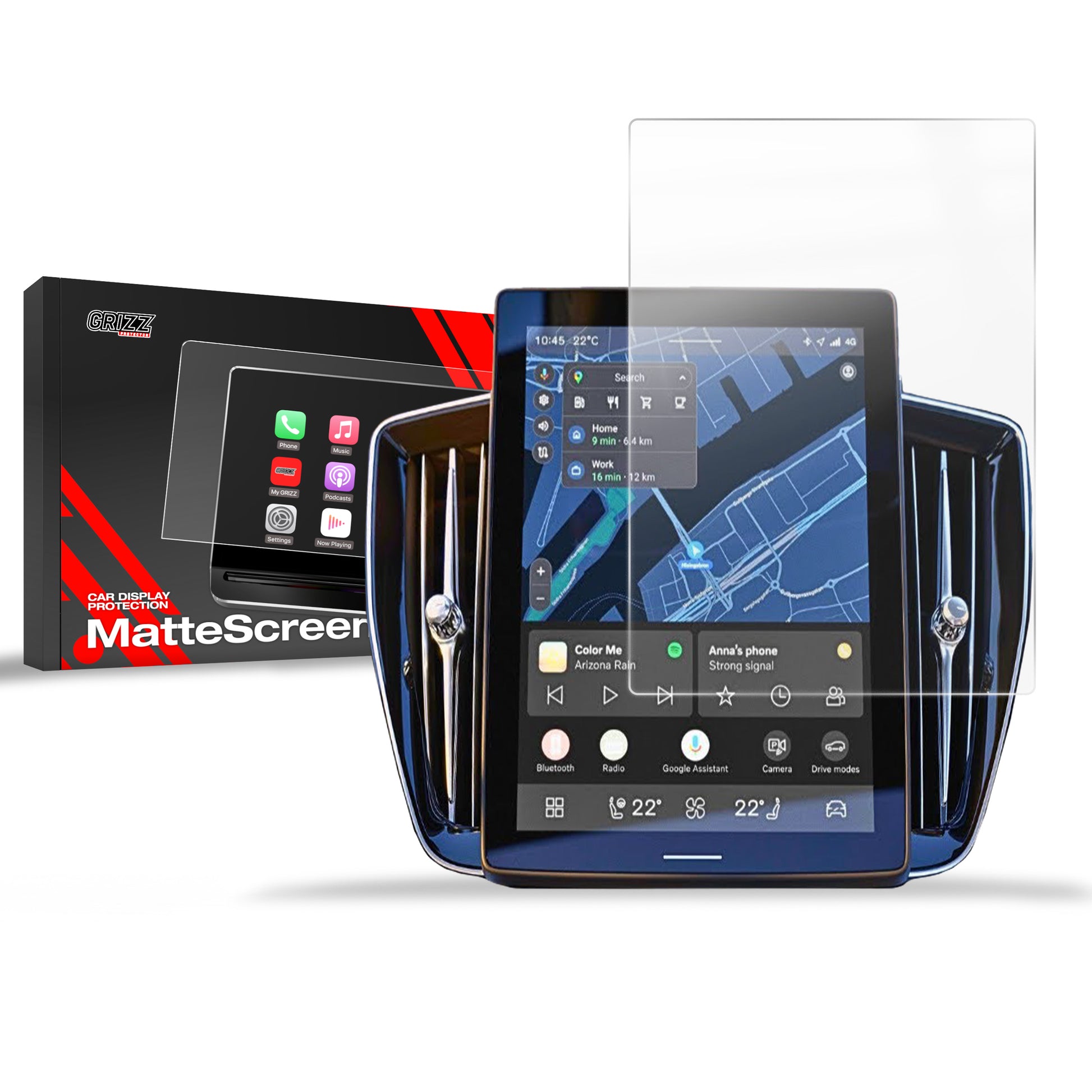 Anti-fingerprint screen film Volvo XC60 11,2" (2025) Matte Grizz