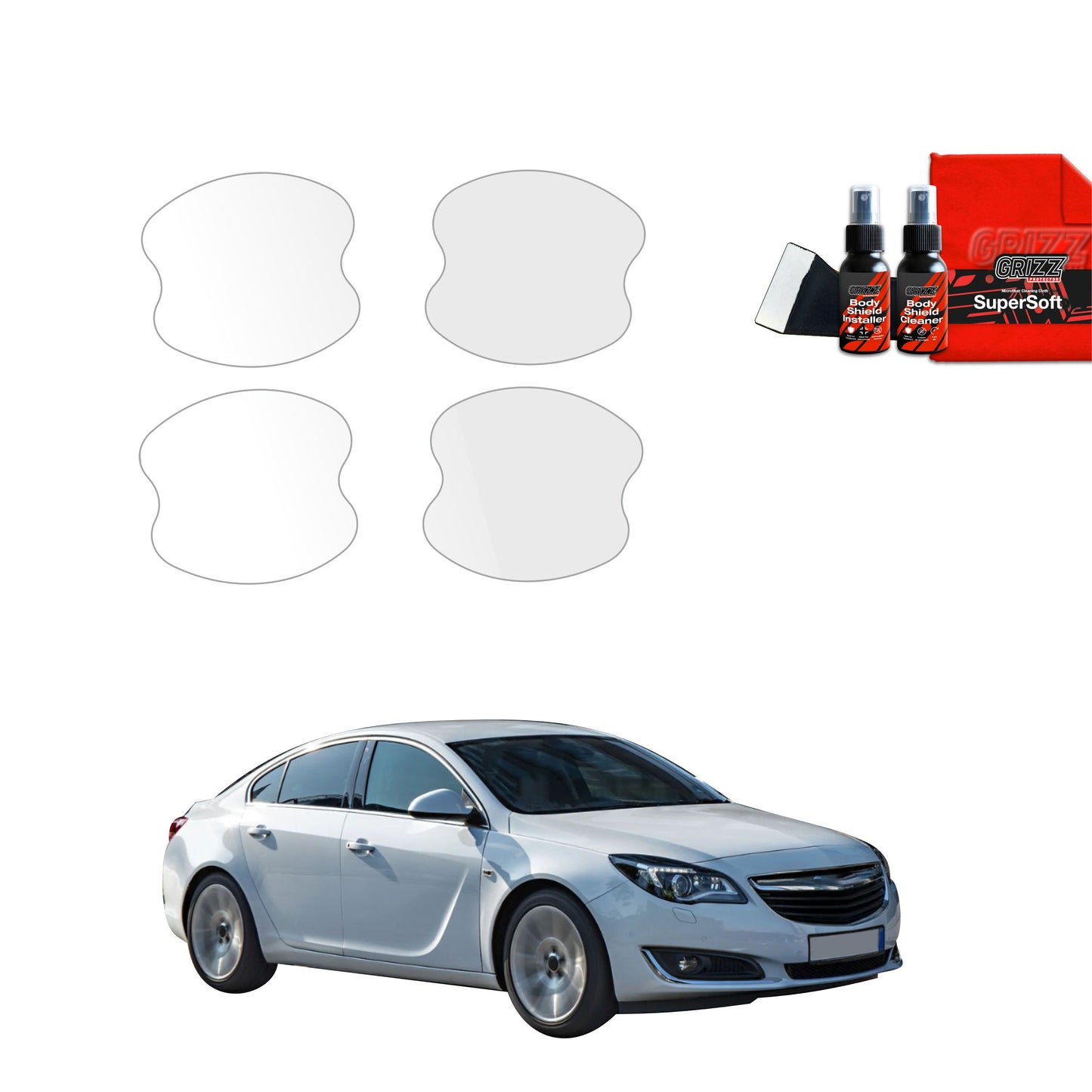 4in1 Protective film under door handles for Opel Insignia A Sedan Facelifting (2013-2017)