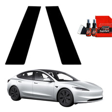 2in1 Juoda plėvelė statramsčiams Tesla Model 3 (2021-2025)