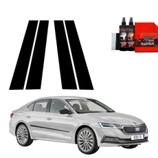 4in1 Juoda plėvelė statramsčiams Skoda Octavia 4 Hatchback (2019-2024)