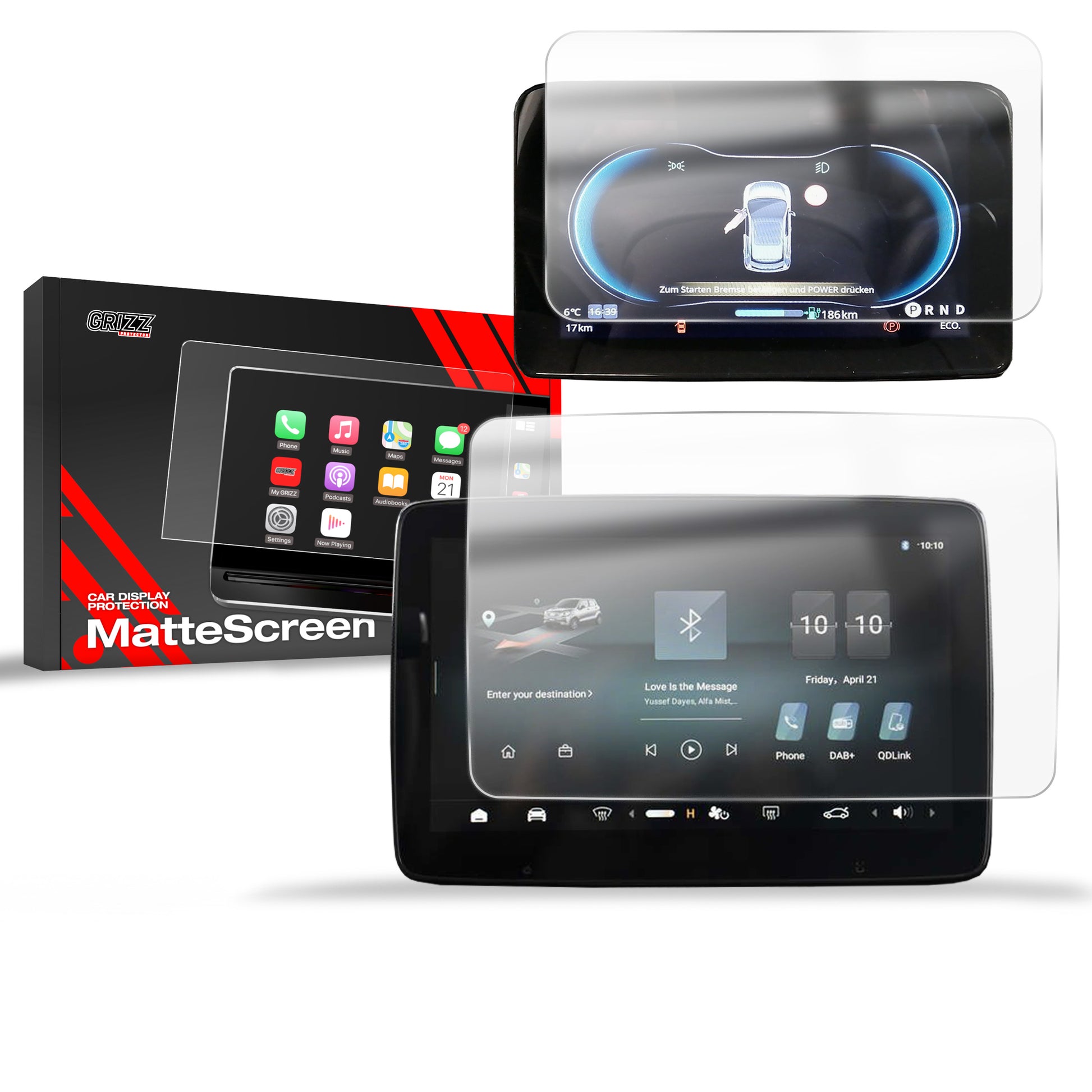 Anti-fingerprint screen protector Leapmotor T03 10.1" (2025) Matte Grizz 2in1