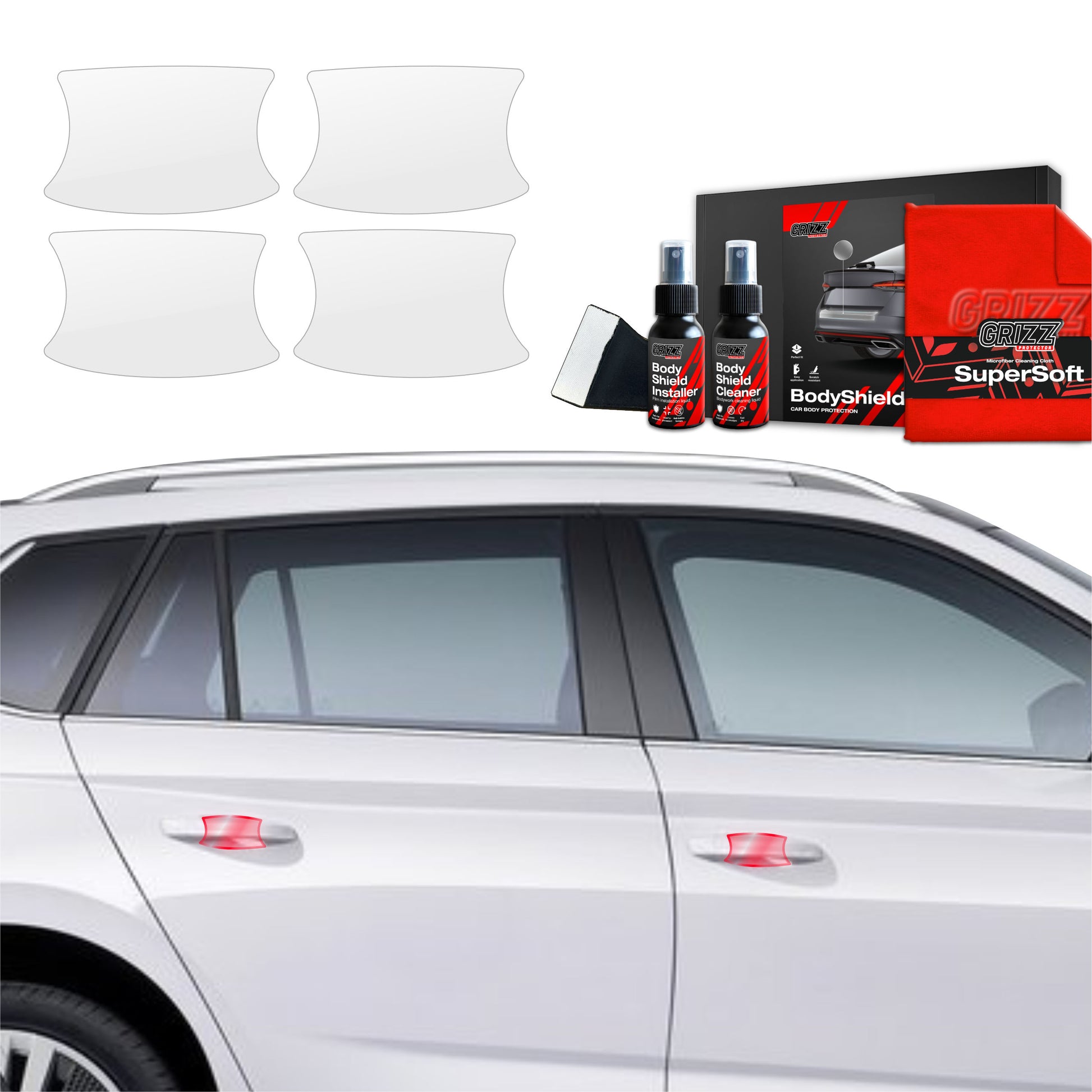 4in1 Protective film under door handles Skoda Kamiq (2019-2025)