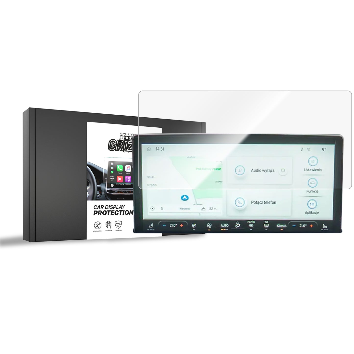 Ceramic screen film Ford Focus 4 13" (2018-2025) Grizz