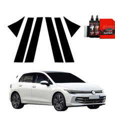 6in1 Juoda plėvelė statramsčiams Volkswagen VW Golf 8 Hatchback (2024-2025)