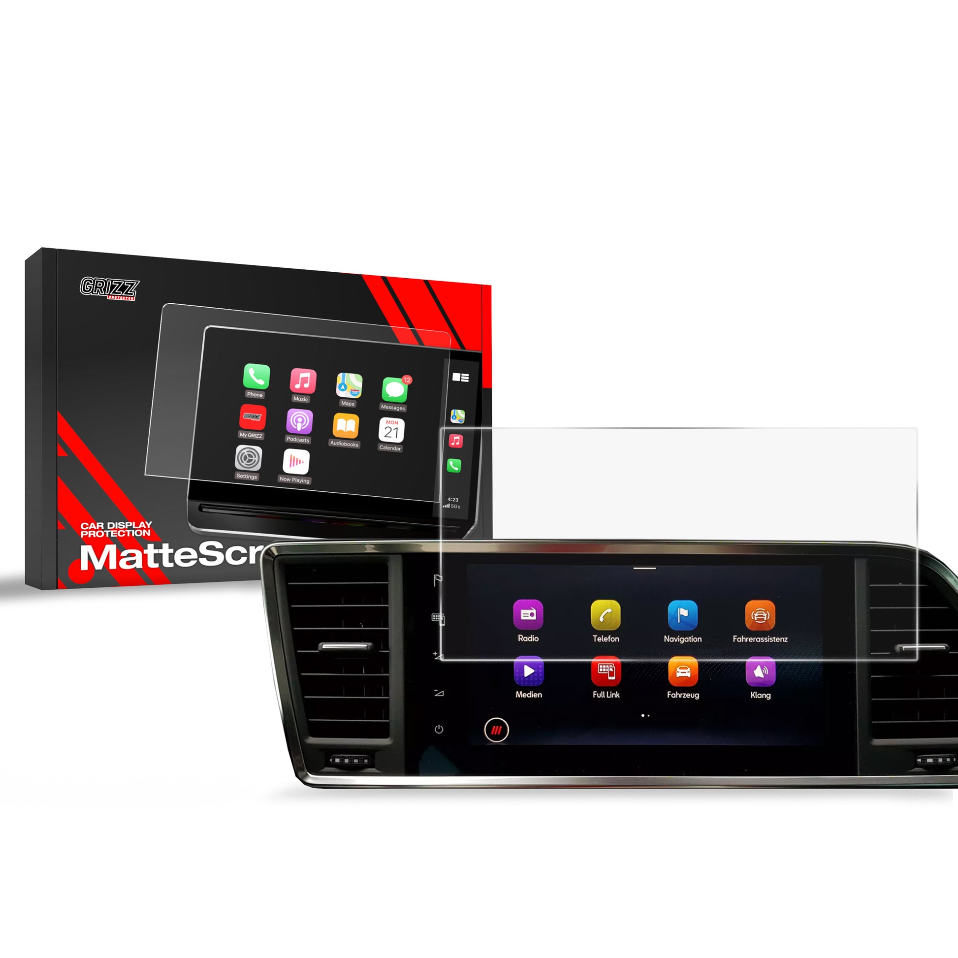 Anti-fingerprint screen protector Cupra Ateca 9.2" (2020-2025) Matte Grizz