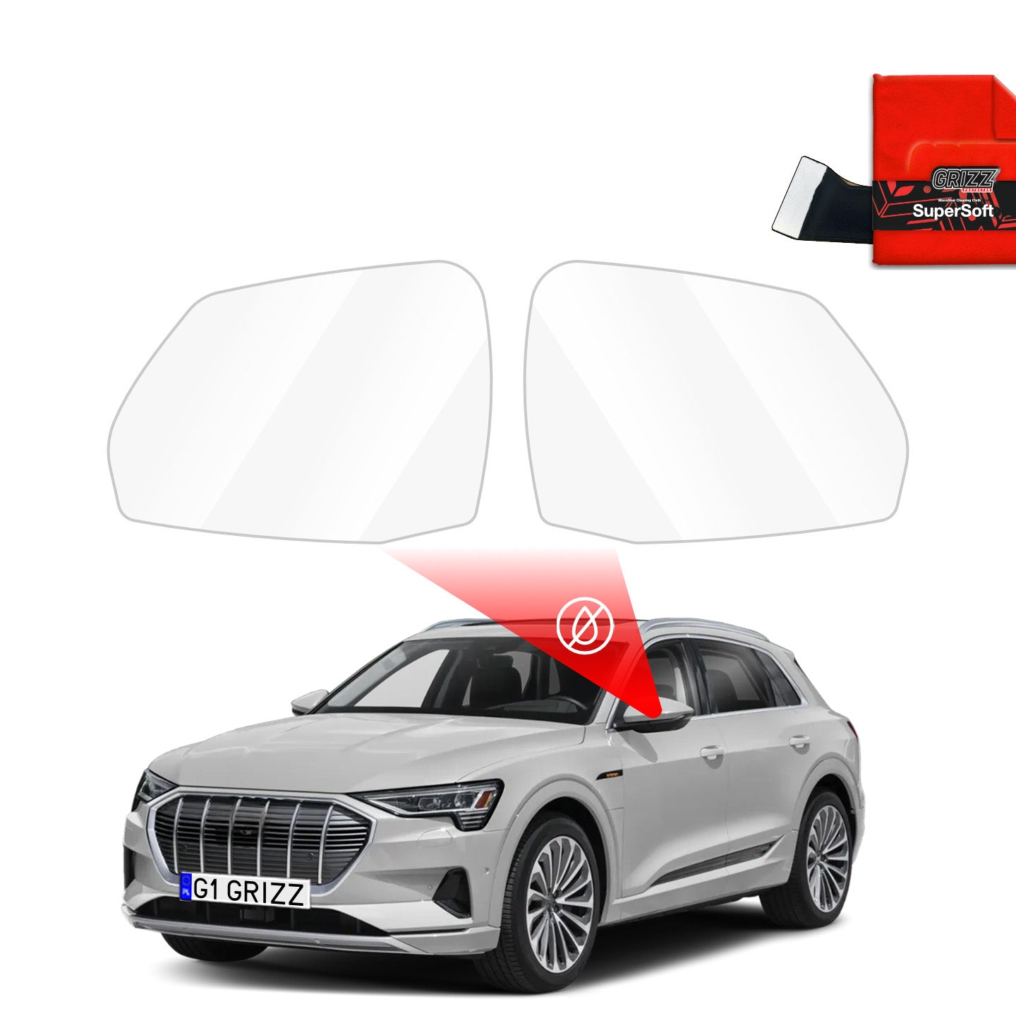 Atspari lietui plėvelė veidrodėliams Audi Q7 e-tron (2019-2025)
