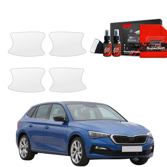 4in1 Protective film under door handles for Skoda Scala (2019-2023)