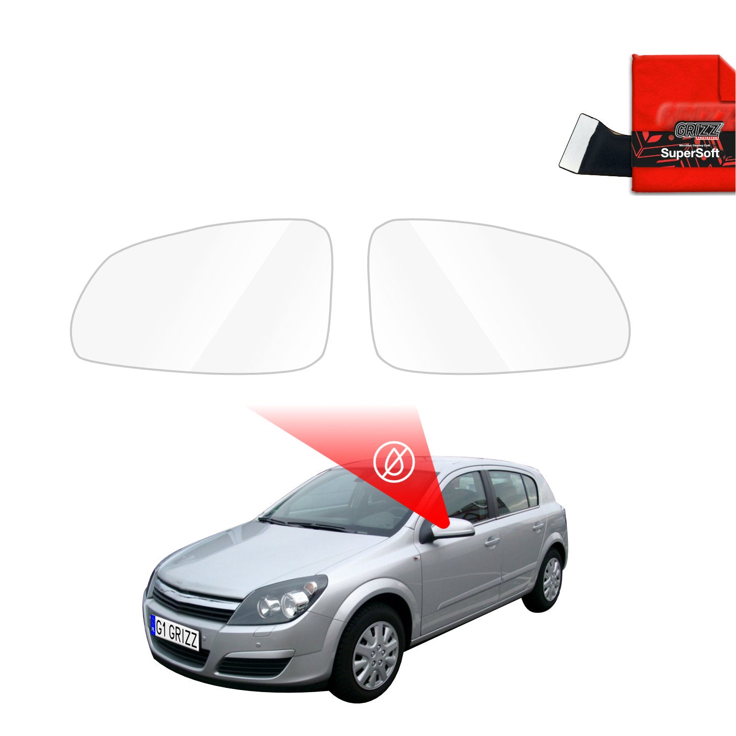 Rainproof mirror film Opel Astra H Hatchback 5D (2004-2014)