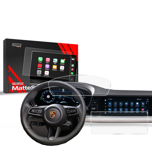 Anti-fingerprint screen film Porsche Panamera 3 (2024-2025) Matte Grizz 2in1