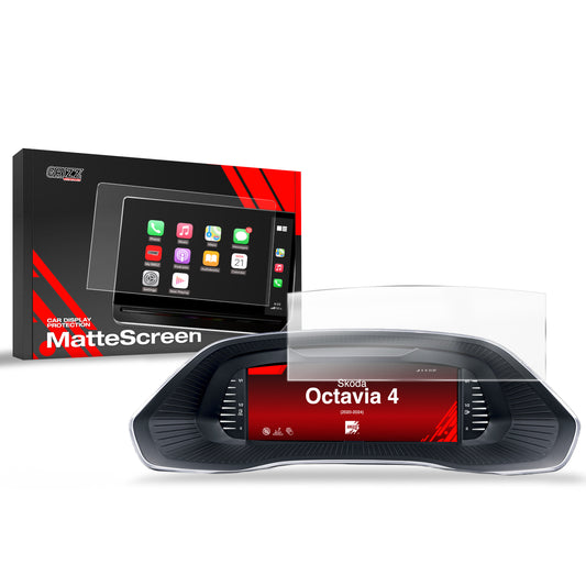 Anti-fingerprint screen film Skoda Octavia 4 Virtual Cockpit 10,25" (2020-2024) Matte Grizz