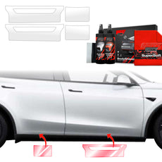 4in1 Apsauginė plėvelė slenksčiams Tesla Model Y Juniper (2024-2025)