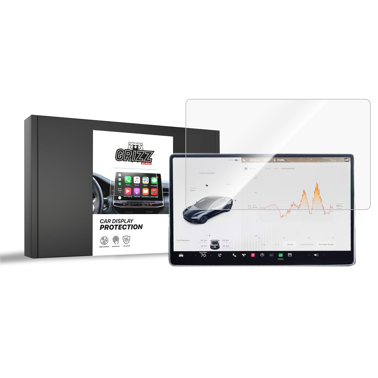 Ceramic screen film Tesla Model 3 Highland (2023-2025) Grizz