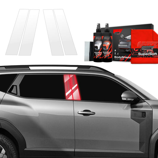 4in1 Protective film for pillars for Dacia Duster (2024-2025)