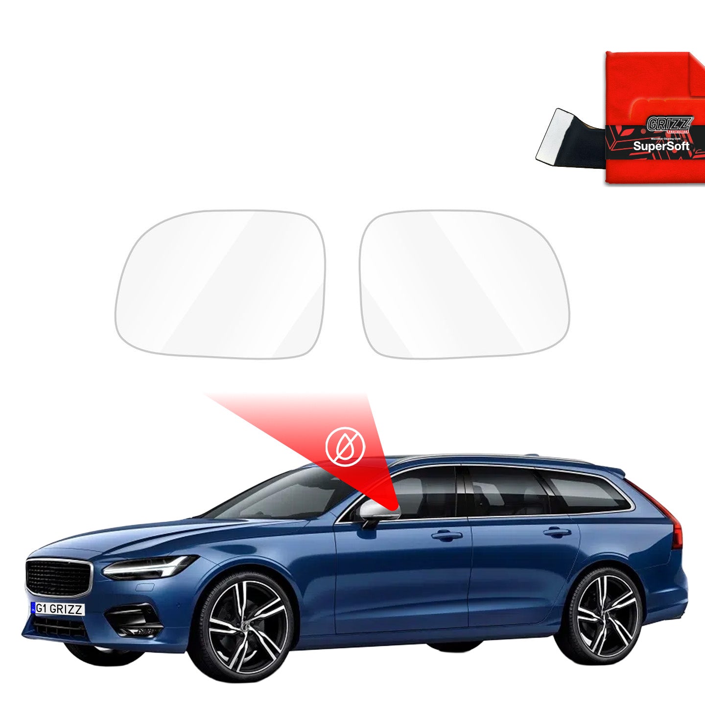 Rainproof mirror film Volvo V90 (2016-2020)