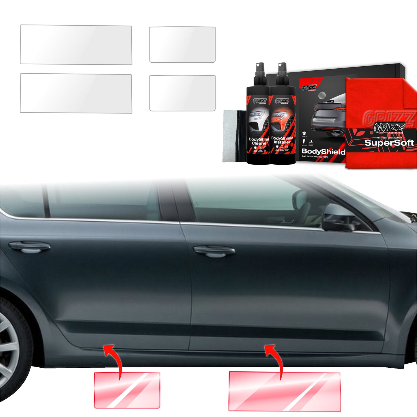 4in1 Protective film for sills for Skoda Octavia 3 (2017-2020)