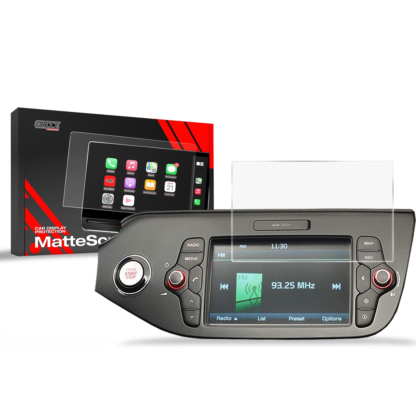 Anti-fingerprint screen film Kia Ceed 2 (2015-2018) Matte Grizz